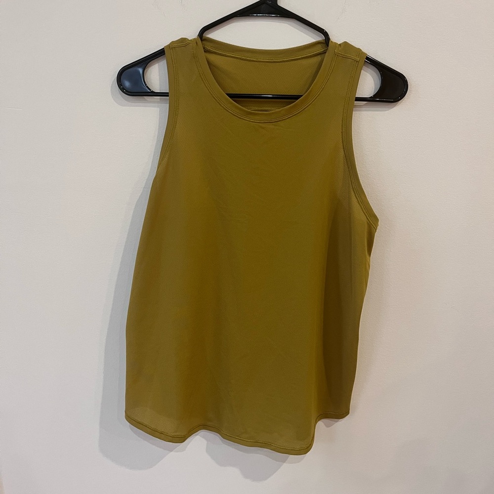 Lululemon Athletica Yellow Tank Top